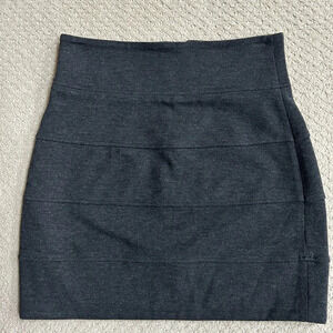 Talula | Bandage Bodycon Y2K Mini Skirt in Grey, Size 6